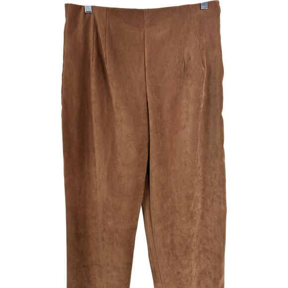 Vintage W.L. Sportswear Petites Brown Stretch Pants Size 14P Made in USA - Picture 9 of 15